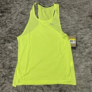 Nike AeroSwift Singlet Mens Tank Top Shirt ADV Running FN4229-736 Volt